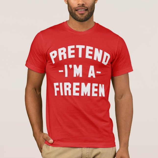 Camiseta Fingir que sou Dia de as Bruxas engraçado de Bombe (Frente)