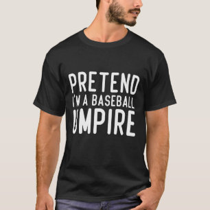 Camiseta Fingir que sou engraçado no beisebol