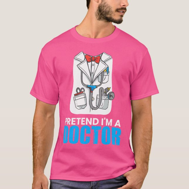 Camiseta Fingir Que Sou Médico (Frente)