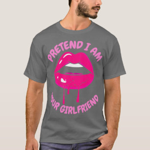 Camiseta fingir que sou seu namorada 12