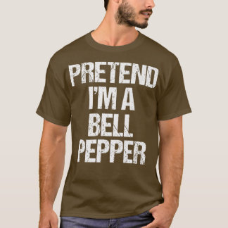 Camiseta Fingir que sou um Bell Pepper Costume Engraçado Pr