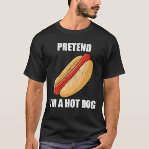 Camiseta Fingir que sou um cachorro gostoso, festeira pregu