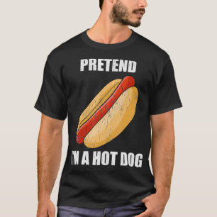 Camiseta Fingir que sou um cachorro gostoso, festeira pregu