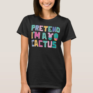 Camiseta Fingir que sou um Cactus Easy Halloween Matching P