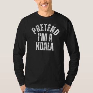 Camiseta Fingir que sou um Casal preguiçoso de Koala Figuri