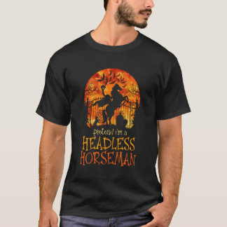 Camiseta Fingir Que Sou Um Cavalo Sem Cabeça Pumpkin Hall
