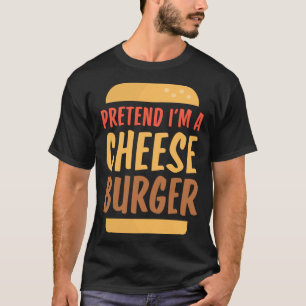 Camiseta Fingir que sou um cheeseburger Fantasia de Hallowe