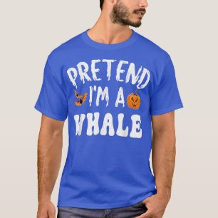 Camiseta Fingir Que Sou Um Costume De Dia De Baleia Homens