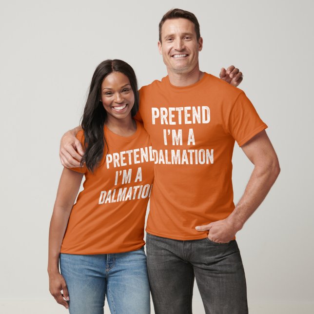 Camiseta Fingir que sou um Dalmaciano que bate roupa (Unissex)