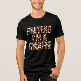 Camiseta Fingir que sou um Dia de as Bruxas engraçado de Gi