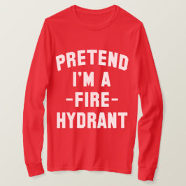 Camiseta Fingir que sou um Dia de as Bruxas engraçado de hi