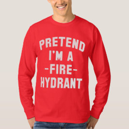 Camiseta Fingir que sou um Dia de as Bruxas engraçado de hi