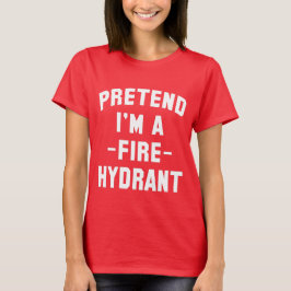 Camiseta Fingir que sou um Dia de as Bruxas engraçado de hi