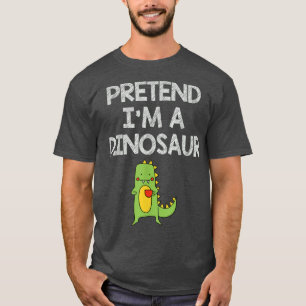 Camiseta Fingir que sou um Dinossauro Engraçado, preguiçoso