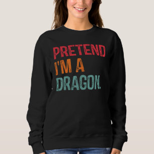 Camiseta Fingir que sou um dragão no último minuto, preguiç