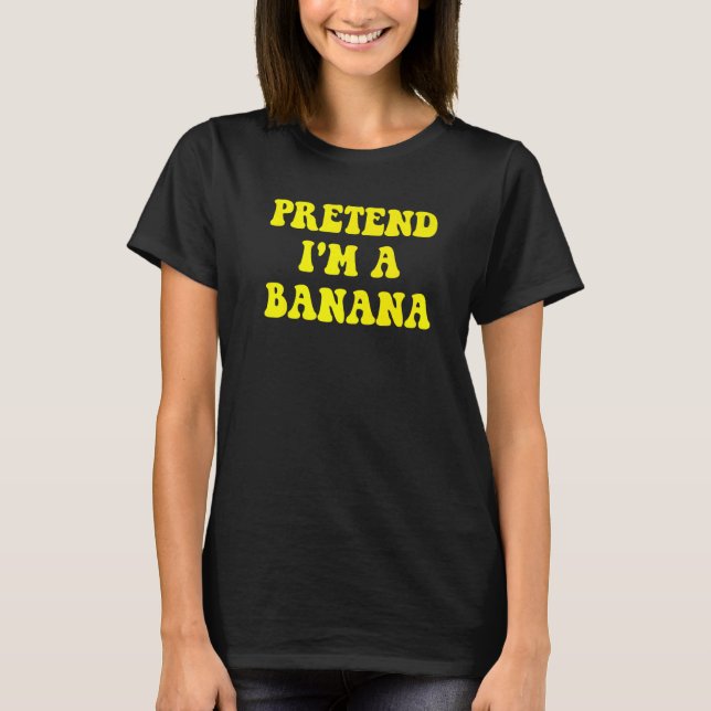 Camiseta Fingir que sou um falso fantasma de Halloween preg (Frente)