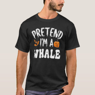 Camiseta Fingir que sou um fantasma de Dia das Bruxas Mulhe