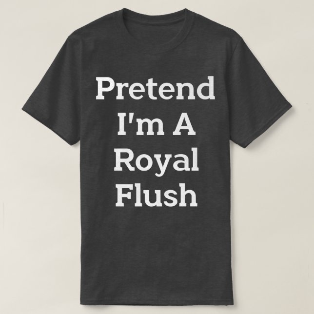 Camiseta Fingir que sou um festival de roupa de péssimo (Frente do Design)