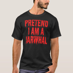 Camiseta Fingir que sou um Figurino Narwhal Crianças do Dia