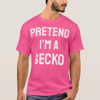 Camiseta Fingir Que Sou Um Gecko Dia de as Bruxas engraçado