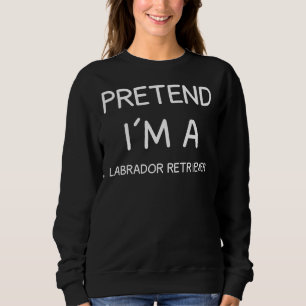 Camiseta Fingir Que Sou Um Labrador Retriever