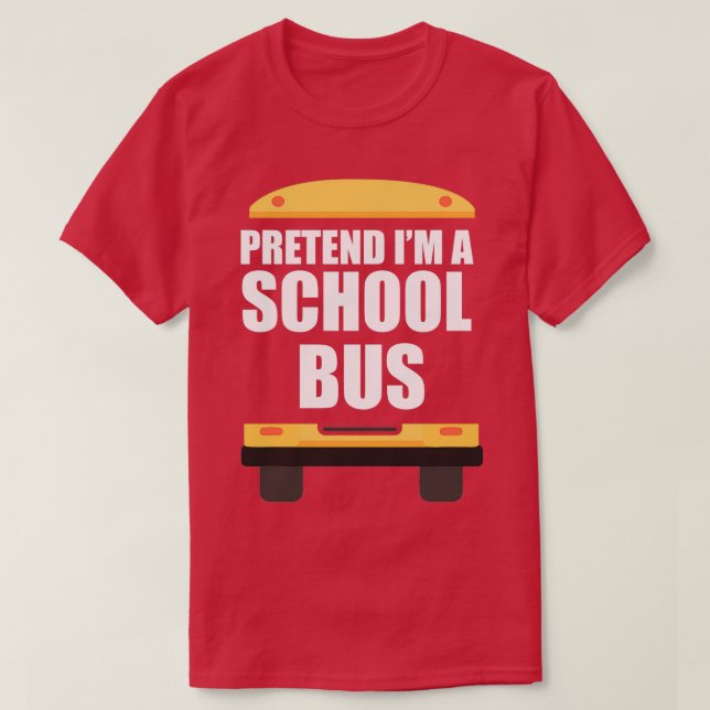Camiseta Fingir Que Sou Um Motorista De Ônibus Engraçado No (Frente do Design)