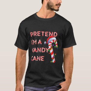 Camiseta Fingir que sou um Papai noel de Candy Cane Crew Ch