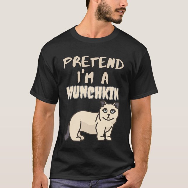 Camiseta fingir que sou um pequeno (Frente)