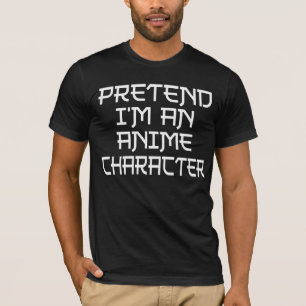 Camiseta Fingir Que Sou Um Personagem De Anime Halloween Di