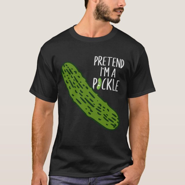 Camiseta Fingir que sou um picles (Frente)