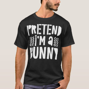 Camiseta Fingir que sou um presente de fantasia coelhinha