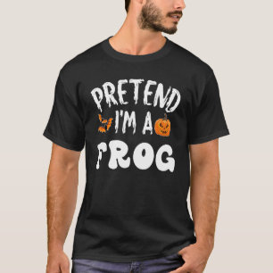 Camiseta Fingir que sou um Sapo de fantasias de Halloween,