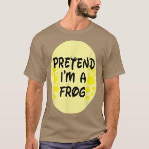 Camiseta Fingir que sou um Sapo preguiçoso Fu Fumaça Fu