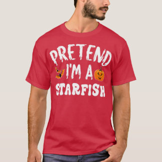 Camiseta Fingir que sou um Starfish Halloween Homens Mulher