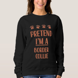 Camiseta Fingir que Sou um Traje de Border Collie Fantasia