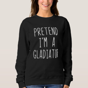 Camiseta Fingir que Sou um Traje de Gladiador no Halloween