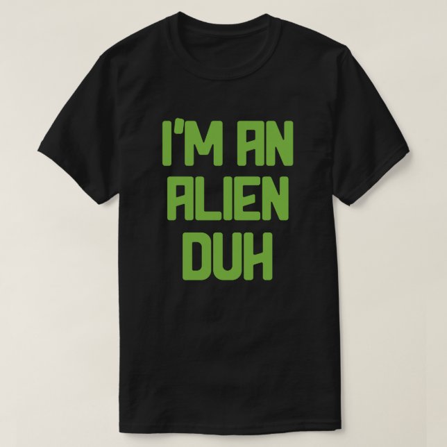 Camiseta Fingir que sou uma Alienígena Festa Física de Hall (Frente do Design)