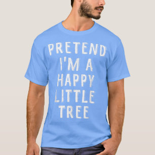 Camiseta Fingir que sou uma árvore feliz Cos de Halloween p