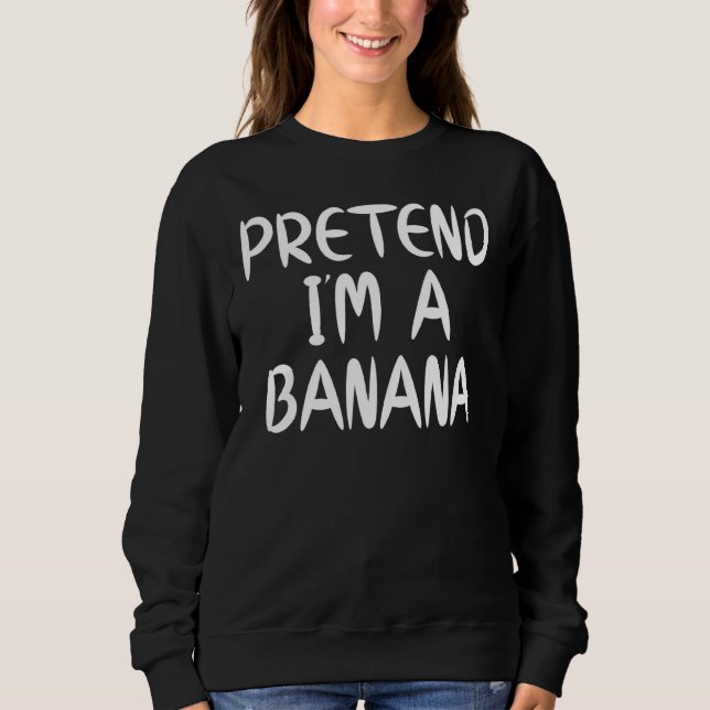 Camiseta Fingir que sou uma Banana, fantasia de Halloween d (Frente)