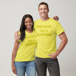 Camiseta Fingir que sou uma Banana PERSONALIZÁVEL Halloween