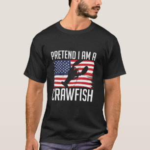 Camiseta Fingir Que Sou Uma Bandeira De Peixe-Rasteiro Dos 