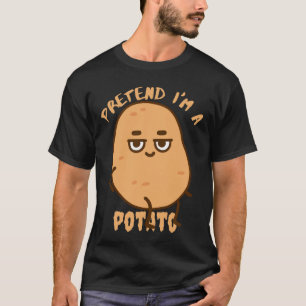 Camiseta fingir que sou uma batata