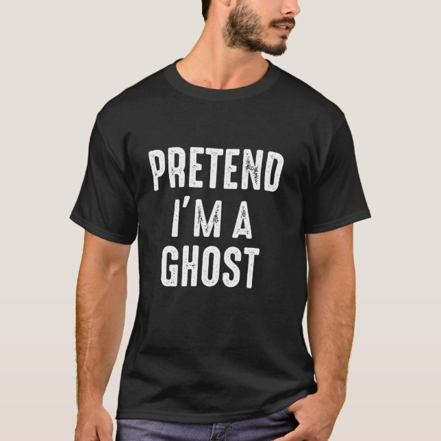 Camiseta Fingir que sou uma família fantasma combinando com (Frente)