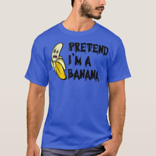 Camiseta Fingir que sou uma fantasia de Dia das Bruxas Engr