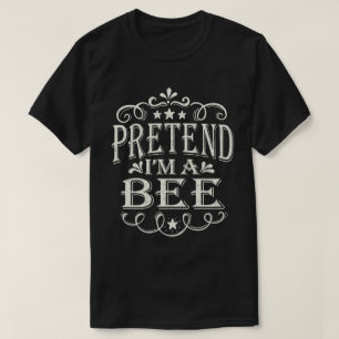Camiseta Fingir que sou uma fantasia de Dia das Bruxas Engr