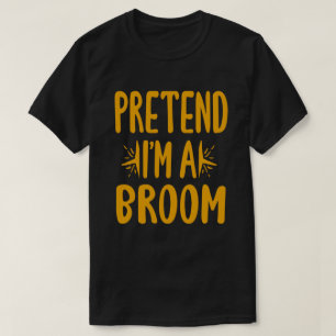 Camiseta Fingir que sou uma fantasia de Dia das Bruxas Fáci