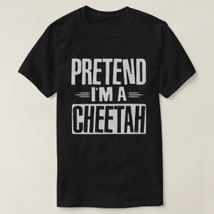 Camiseta Fingir que sou uma fantasia de Dia das Bruxas Fáci