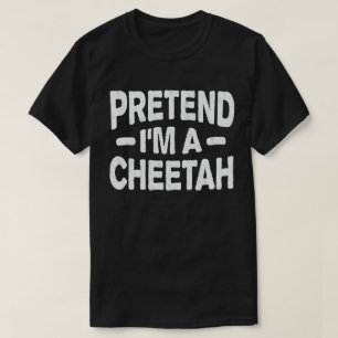 Camiseta Fingir que sou uma fantasia de Dia das Bruxas Fáci