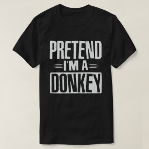 Camiseta Fingir que sou uma fantasia de Dia das Bruxas Fáci