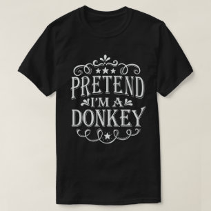 Camiseta Fingir que sou uma fantasia de Dia das Bruxas Fáci